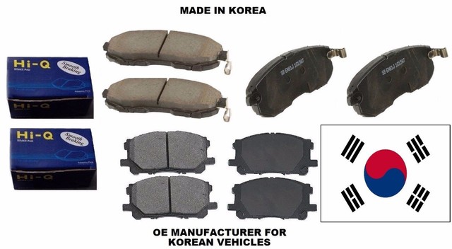 Front and Rear Premium Hi-Q Ceramic Brake Pads Set 2007-2017 Toyota