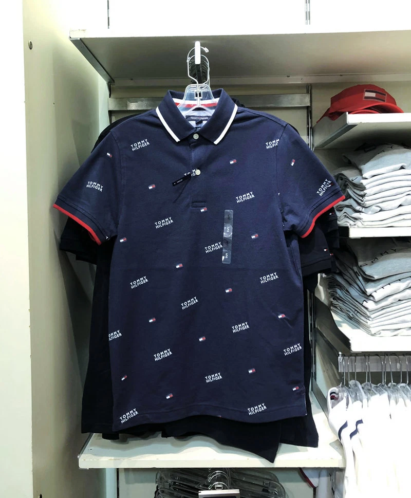 NWT TOMMY HILFIGER SLIM FIT SHORT SLEEVE LOGO PRINT POLO S | eBay