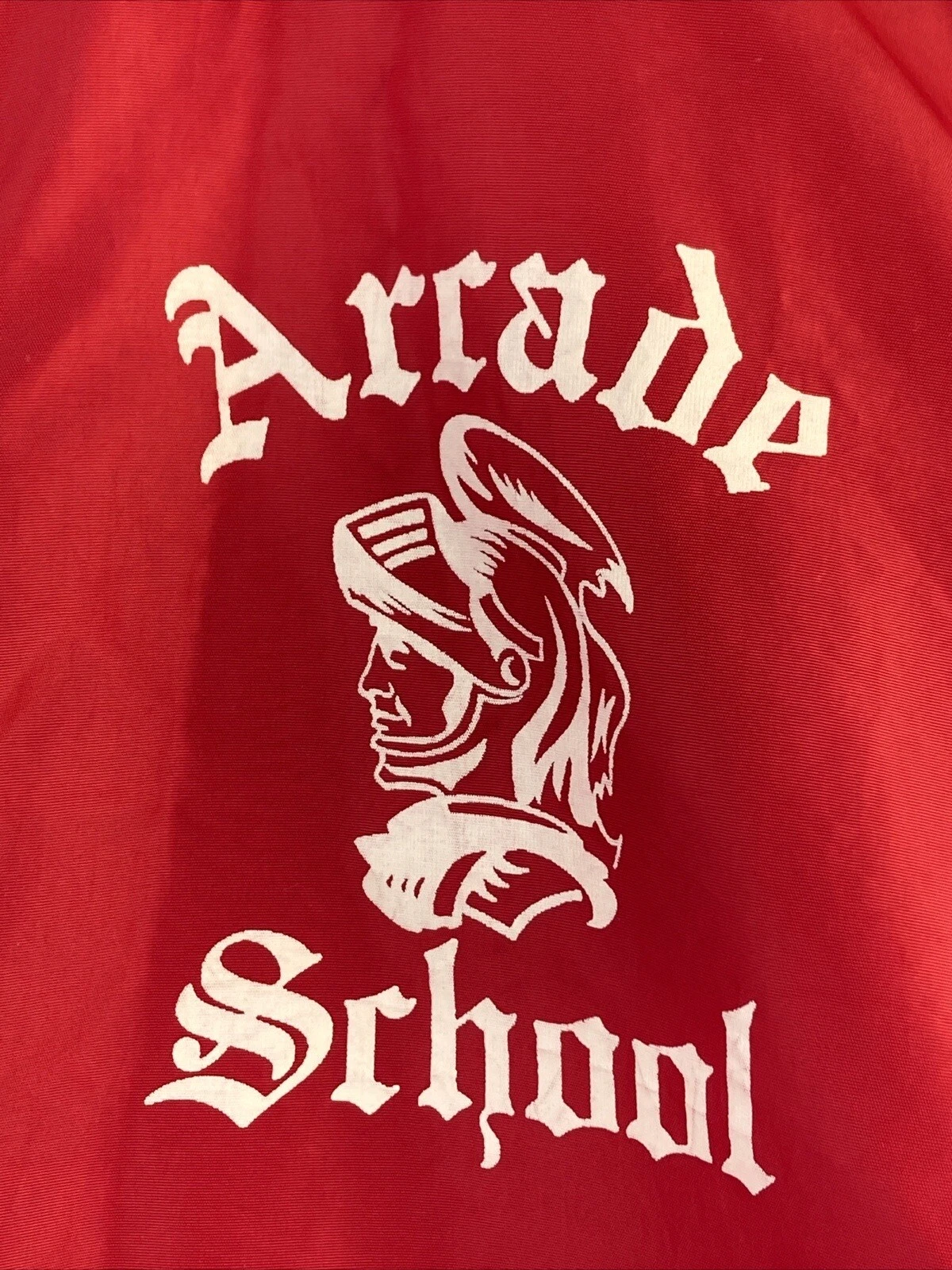 COACH Giacca a vento vintage Champion nylon rosso made in USA uomo grande scuola arcade