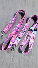 20pcs cartoon anime mix Neck Strap Lanyard Key chain ID Phone Card Badge Holder