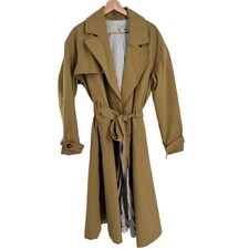 Nili Lotan X Target Women's Pleated Back Trench Coat Khaki Size L Classic