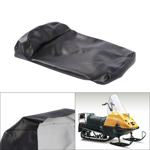 Black Synthetic Leather Seat Cover Fits 1991-2005 Ski-Doo Tundra I Tundra II - Picture 5 of 11