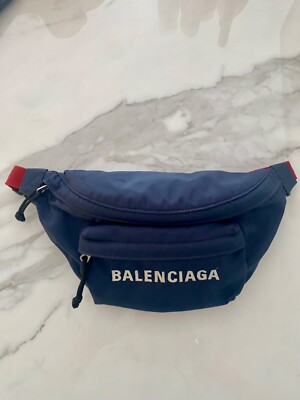 balenciaga belt bag, navy, wheel bag UK