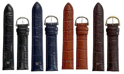 Correa de reloj Maurice Lacroix cocodrilo grano 16,18,19,20 mm marrón negro azul / 95