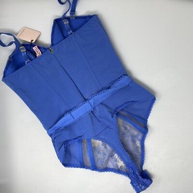 Agent Provocateur Florella Blue Corset Body 36C NWT $845