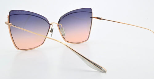 DITA Sonnenbrille Starspann DTS431-61-02 RGD Glanz Gold Cat Eye Blau Luxus OVP - Picture 8 of 15