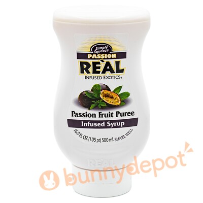 Reàl Passion Fruit Puree Infused Syrup 16.9 FL OZ Squeezable Bottle