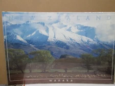 Vintage New Zealand Wanaka scene poster 1986 16491
