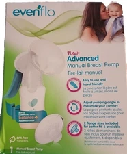 EVENFLO ~ Advanced Manual Breast Pump ~ BPA Free ~ Lightweight ~ Pivoting Handle