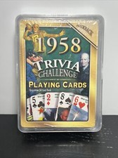 Vintage Trivia Challenge Playing Cards 1958 Unopened Free Shipping