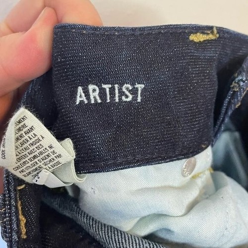 AEO American EAGLE OUTFITTERS Künstlerjeans Größe 0 dehnbarer Look neu dunkel gewaschen - Bild 6 von 7