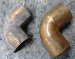 Lot of 37 3/4'  Copper Sweat Tee Union Street 90 Caps Reducers Bushing FIP Adap