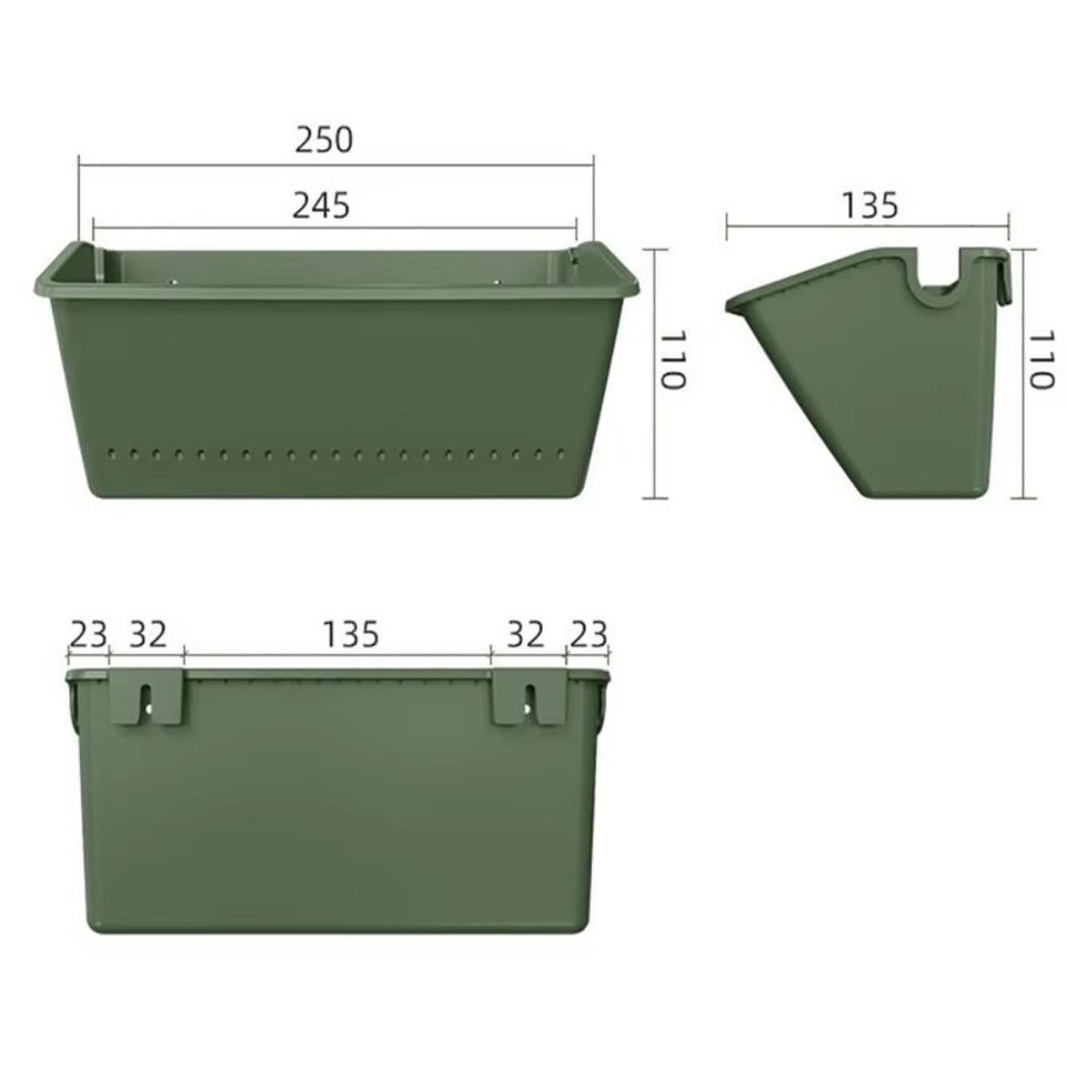 Plastic Wall Flower Pot Vertical Plant Flowerpot Garden Decoration eBay