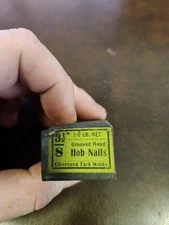 Vintage Cobbler Nails 3/8" - Original Box, Cleveland Tack Works