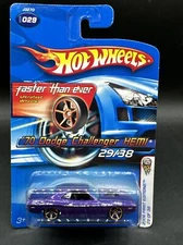 2006 Hot Wheels PURPLE 70 DODGE CHALLENGER HEMI Faster Than Ever FTE FREE SHIPPI