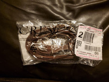 J. Crew Women Brown Beaded String Leather Belt Size L 