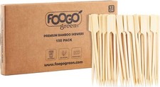 FOOGO Green Eco-Friendly Bamboo Wooden Skewers BBQ skewers Kebabs Fruit Picks