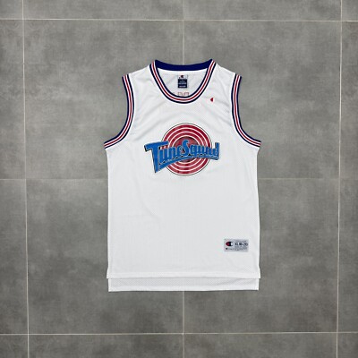 Vintage Champion Space Jam Tune Squad #6 James 90s Men Jersey Size XL