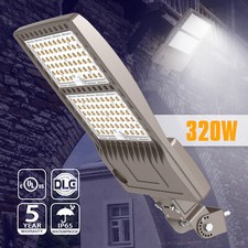 320W LED Parking Lot Light Commercial Outdoor Shoebox Street Area Light 44,800LM