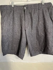 Swiss Tech Chino Shorts Men's 40 Gray Heather Waistband Worn 1x