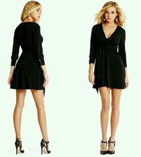 GUESS BY MARCIANO SARIA PLUNGE-NECK DRESS