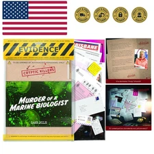 Unsolved Murder Mystery Game - Cold Case Files Investigation Detective Clues/...