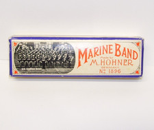 Hohner 1896 Marine Band Harmonica - Key of G W/ BOX EXUC CLEAN