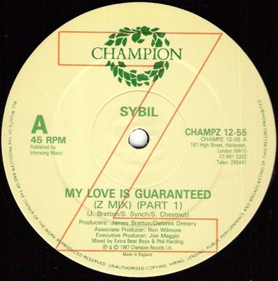 Sybil - My Love Is Guaranteed - Used Vinyl Record 12 - 19 - D5628z