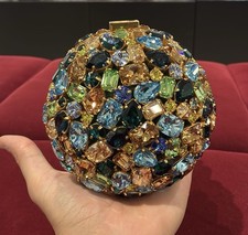 VALENTINO crystal Embellished Minaudière Evening clutch bag - BNWT