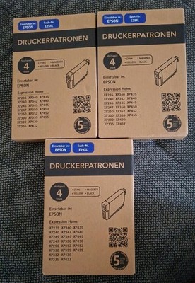 3 x Multipack ( 12 Patronen ) Druckerpatronen für Epson Such - Nr. E29 XL