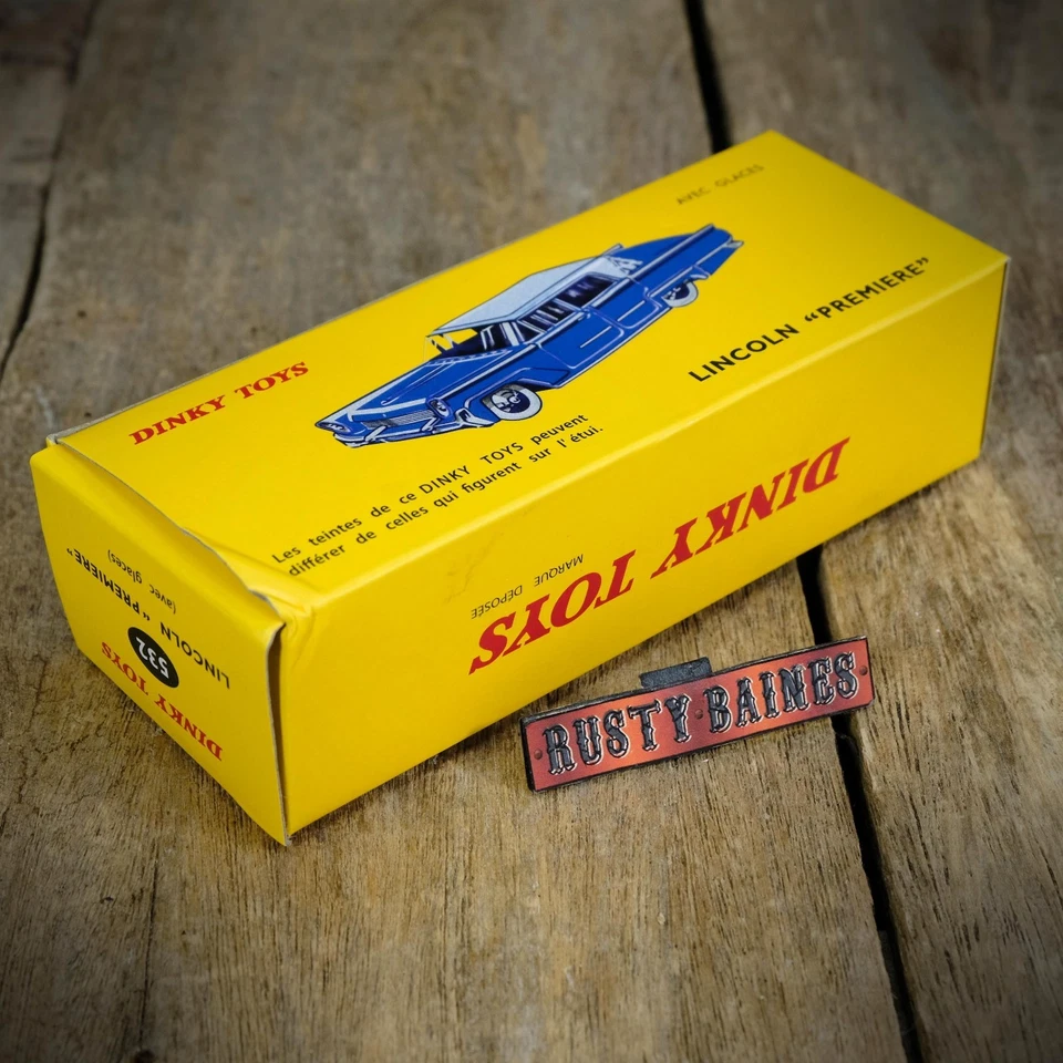French Dinky 532 Reissue, Lincoln Premiere, Pale Blue, Boxed — 第 4/4 张图片