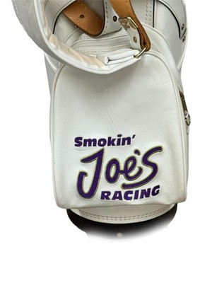 VTG Joe Camel Burton Camel Powered White Leather Golf Bag Rare