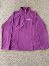 Craghoppers Purple Fleece Size 10 Quarter Zip