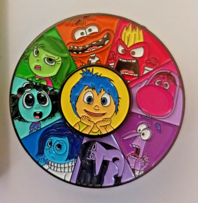 INSIDE OUT-SPINNER PIN-2 OR MORE PINS $5.49 SHIPPING-SPEND $20 SHIPPING IS FREE