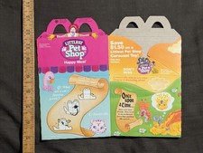 Vintage Collectors Littlest pet shop McDonald's Happy meal box