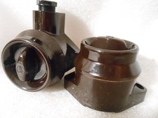 Bakelit Schalter Lichtschalter  Drehschalter Aufputz schwarz alt Steckdose Jung