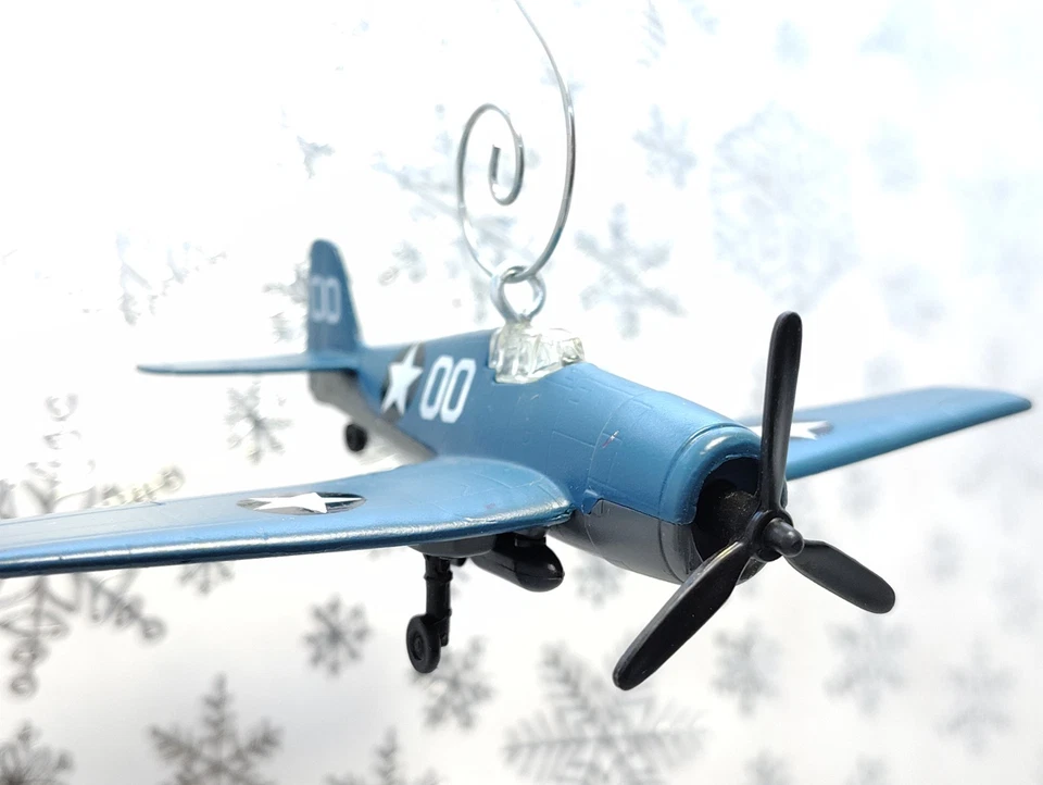 WWII Grumman F6F Hellcat Fighter Airplane Custom Christmas Ornament US NAVY Gift - Image 4 of 4