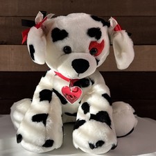 Build-A-Bear Be Mine Valentine Dalmatian Heart Plush W/ Accessory s