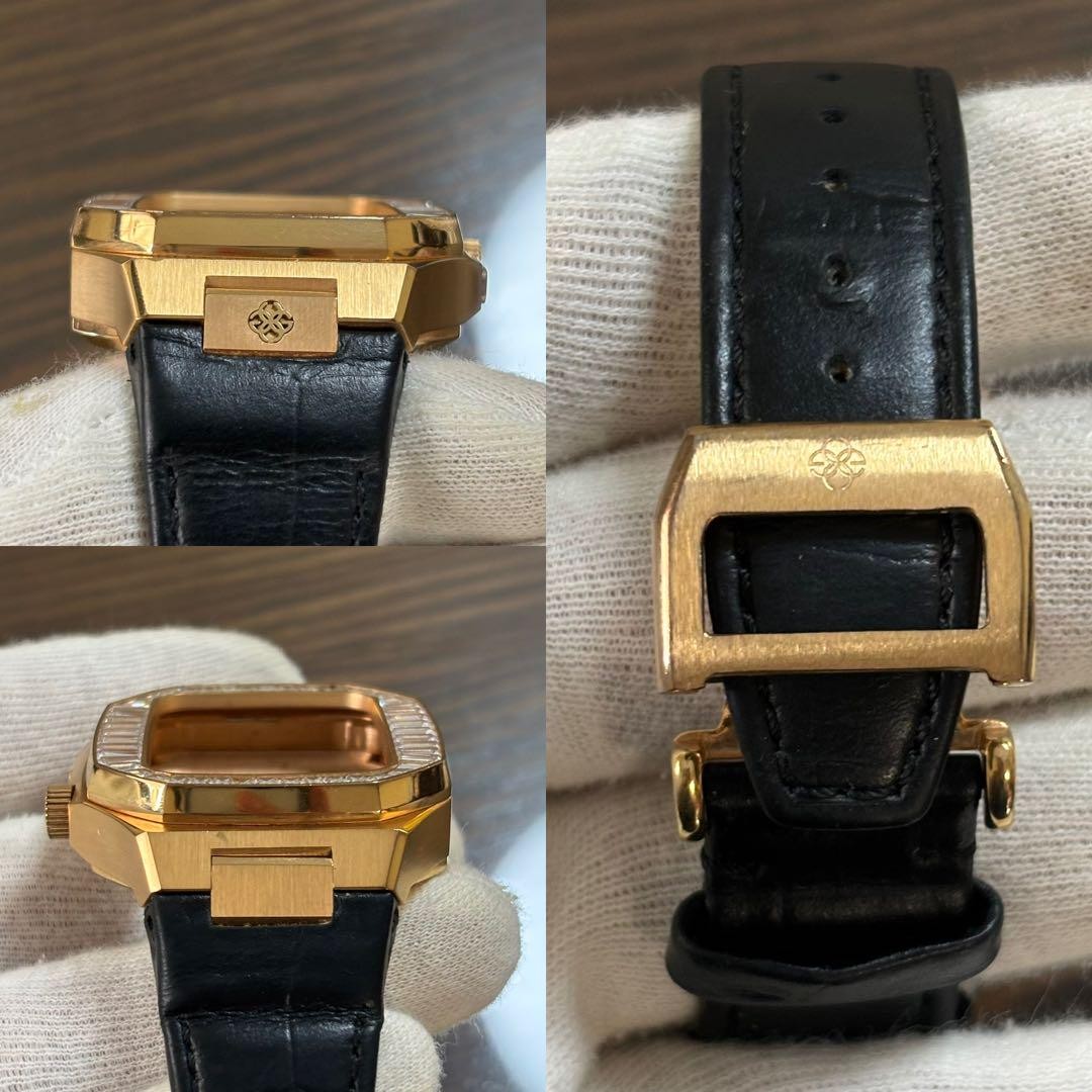 Golden Concept CLD-40 Apple Watch Case Zirconia Black Gold