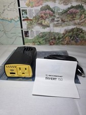 Scosche Portable Power Inverter 150W with AC Outlet and Dual USB-New-Open Box