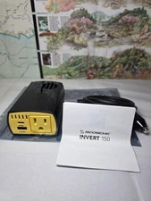 Scosche Portable Power Inverter 150W with AC Outlet and Dual USB-New-Open Box
