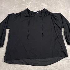 Uniqlo JW Anderson Shirt Womens XL Extra Large Black Lightweight Long Sleeve