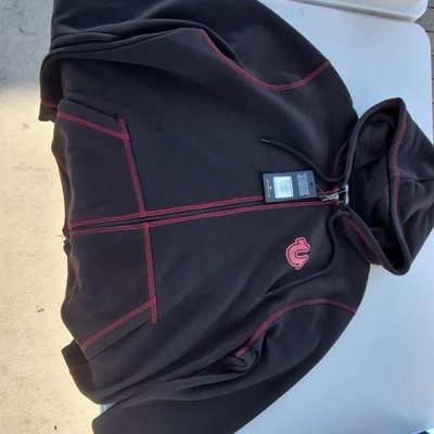 True Religion Puff Buddha Zip Hoodie XXL Black Red Style 701039 | eBay