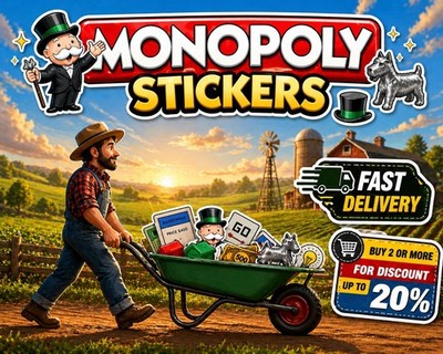 monopoly  stickers - fast go delivery !