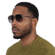 Salvatore Ferragamo Dark Grey Gradient Pilot Unisex Sunglasses SF157S 069 60