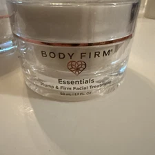 Body Firm Essentials Plump & Firm Facial Treatment 1.7 Fl Oz ~ Sealed