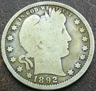 US 1892 Barber Quarter  **