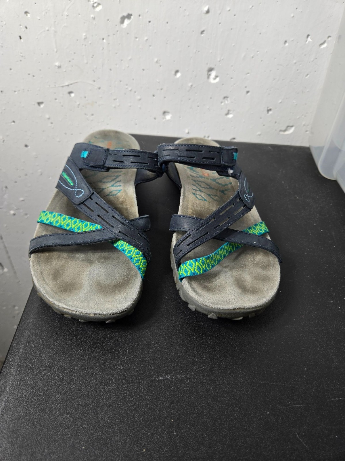 Merrell sandalo donna blu navy Terran Slide II taglia 7 cinturino outdoor escursionismo