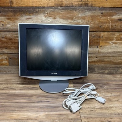 Sony SDM-HS53 15-Inch TFT LCD Color Computer Display With Back Cover Works!