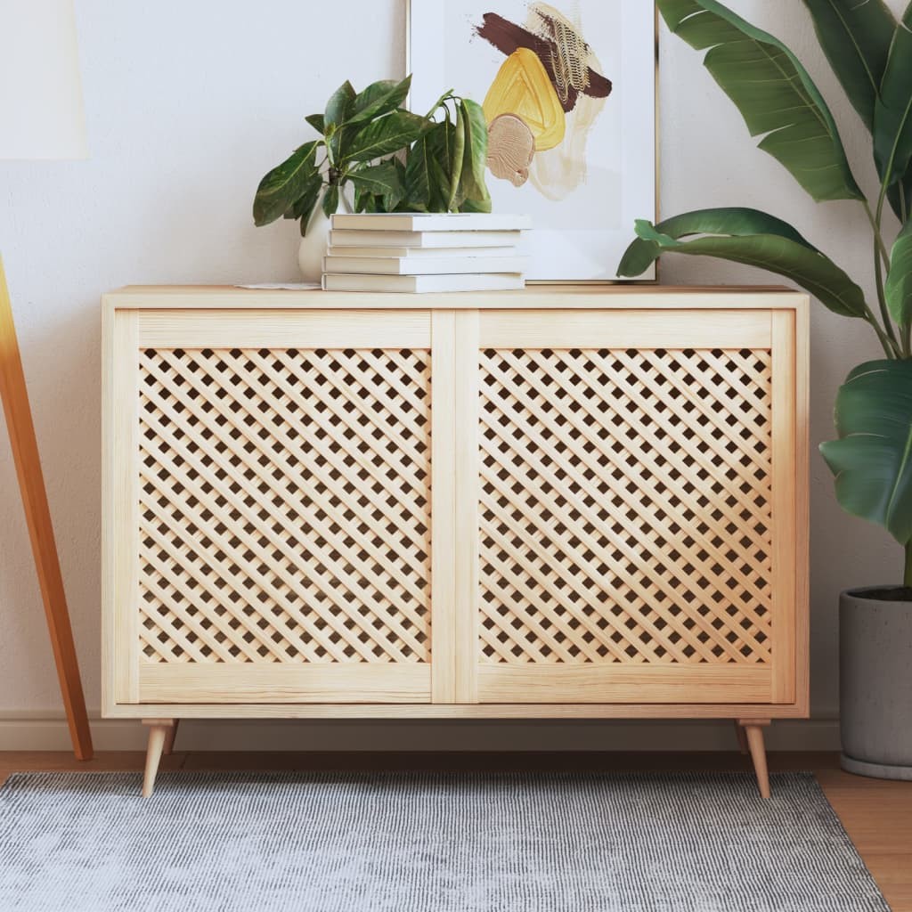 Ante a Griglia vidaXL 2 pz 59,5x69 cm Pino Massello per Arredo Casa